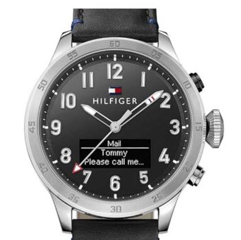 Muški sat Tommy Hilfiger 1791299 s crnim brojčanikom i kožnim kaišem – Cehajic Visoko