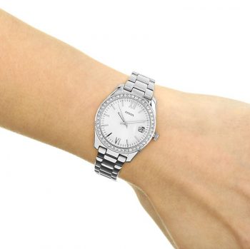 ženski srebreni sat fossil