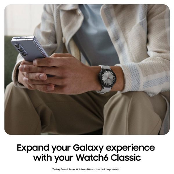 Samsung Watch 6 Classic Silver na ruck