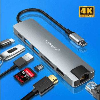 USB HUB Type-C HUB 7 in 1 HC-13LC