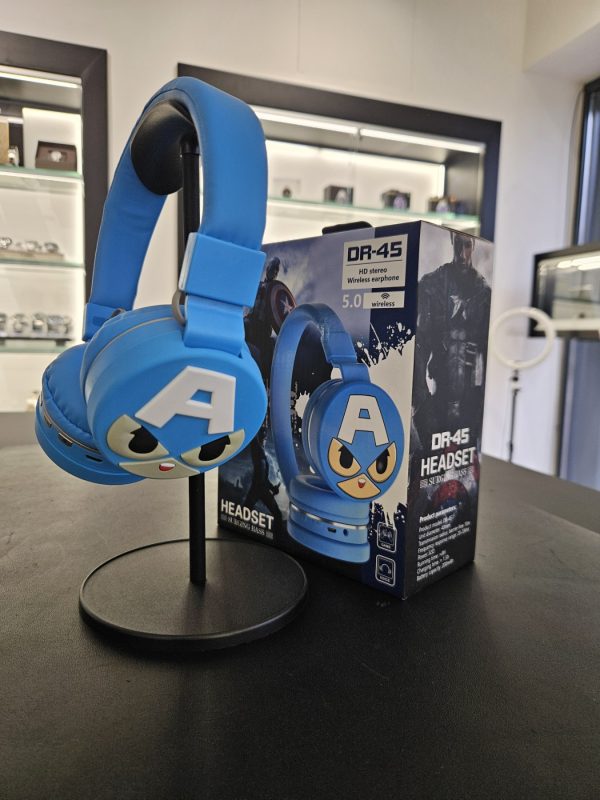 Bluetooth/Bežične dječije slušalice DR-45 Captain America