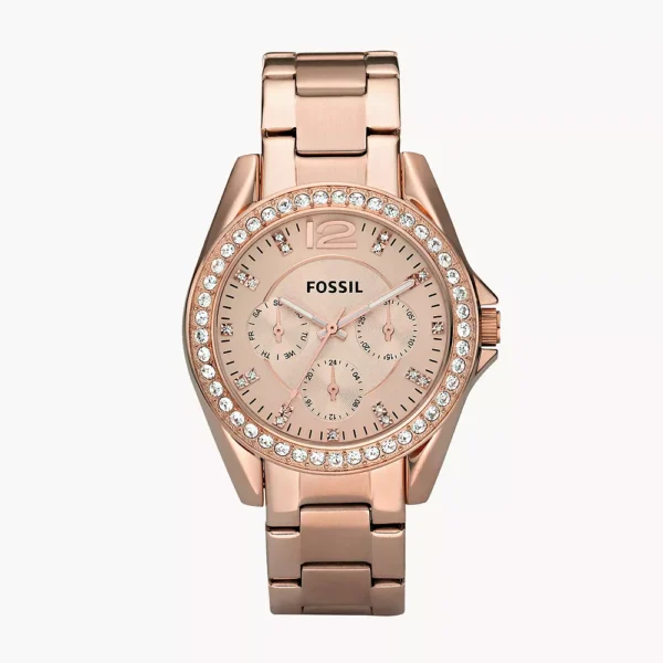 Fossil Riley ES2811 rose gold ženski sat sa cirkonima