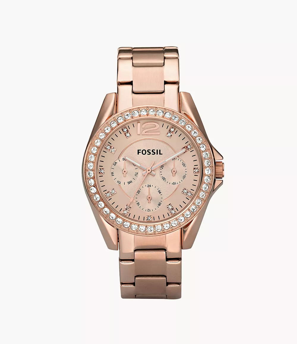 Fossil Riley ES2811 rose gold ženski sat sa cirkonima