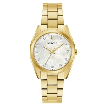Ženski sat Bulova Surveyor Diamond 97P172 zlatni s dijamantima – Cehajic Visoko