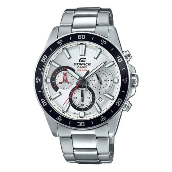 Casio EFV-570D-7AVUDF muški sat – Edifice hronograf bijeli brojčanik