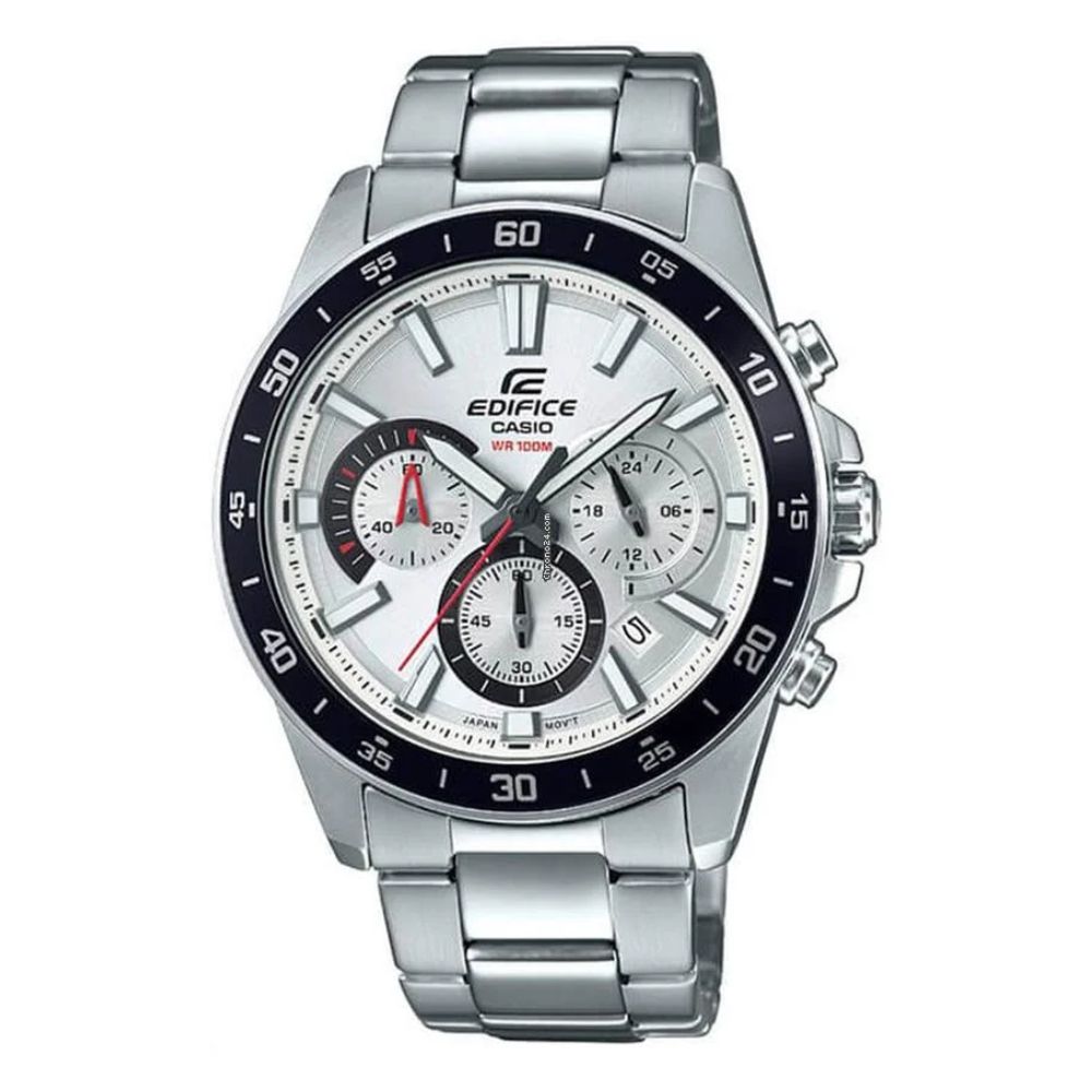 Casio EFV-570D-7AVUDF muški sat Casio EFV-570D-7AVUDF muški sat – Edifice hronograf bijeli brojčanik