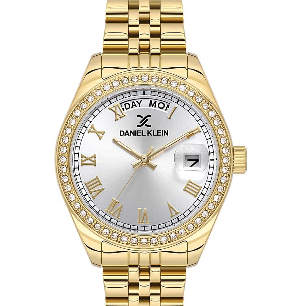 Daniel Klein DK.1.13867-3 ženski Daniel Klein DK.1.13867-3 ženski sat – zlatna boja i rimske oznake