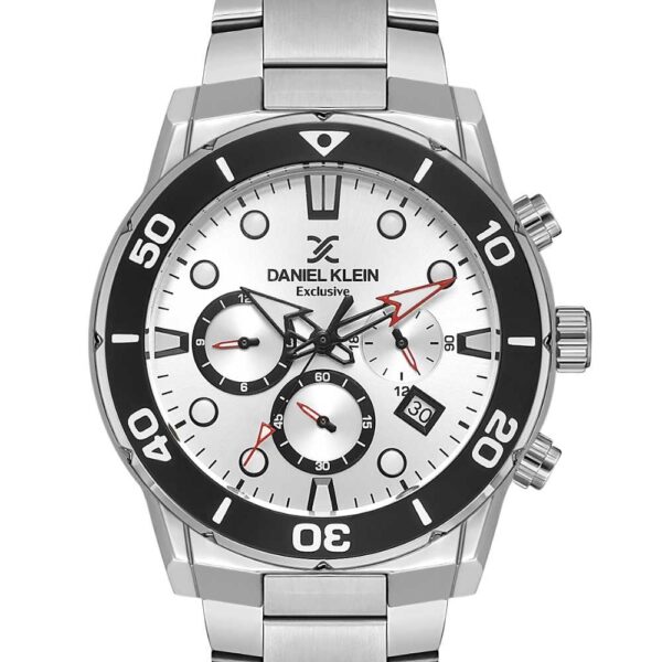 Daniel Klein DK.1.13887-1 muški sat – bijeli brojčanik i čelična narukvica