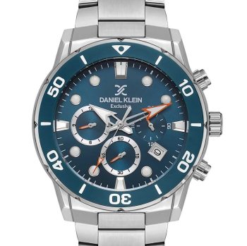 Daniel Klein DK.1.13887-4 muški sat – plavi brojčanik i čelična narukvica