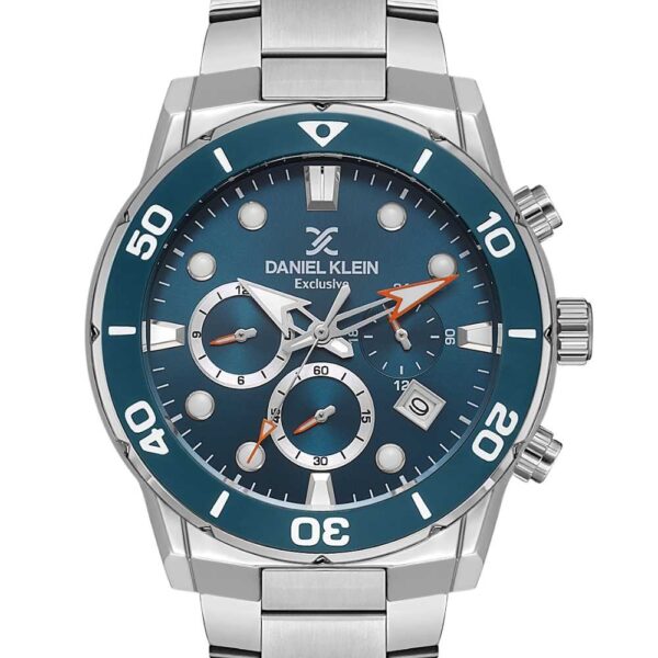 Daniel Klein DK.1.13887-4 muški sat – plavi brojčanik i čelična narukvica