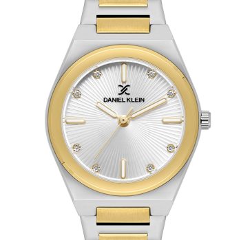 Daniel Klein DK.1.13900-5 ženski sat s dvobojnom narukvicom i srebrnim brojčanikom