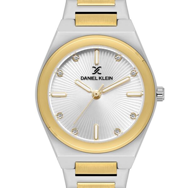 Daniel Klein DK.1.13900-5 ženski sat s dvobojnom narukvicom i srebrnim brojčanikom