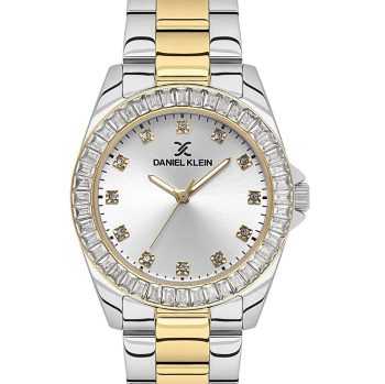 Daniel Klein DK.1.13950-4 ženski sat – dvobojni dizajn sa zlatnim detaljima i kristalima