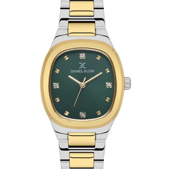 Daniel Klein DK.1.13955-5 ženski sat sa zelenim brojčanikom i dvobojnom narukvicom