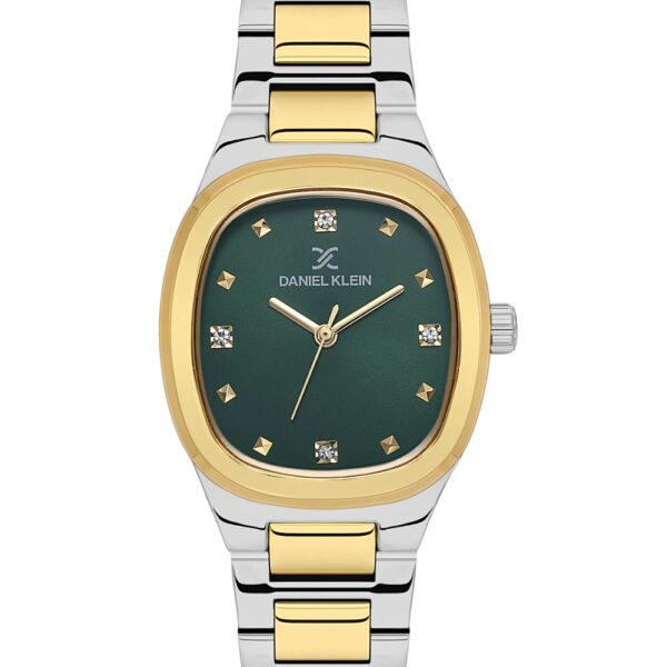 Daniel Klein DK.1.13955-5 ženski sat sa zelenim brojčanikom i dvobojnom narukvicom
