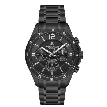 Daniel Klein DK.1.13972-5 muški sat – crni dizajn i hronografski brojčanik