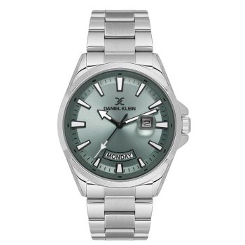 Daniel Klein DK.1.14037-2 muški čelični sat sa zeleno-sivim brojčanikom