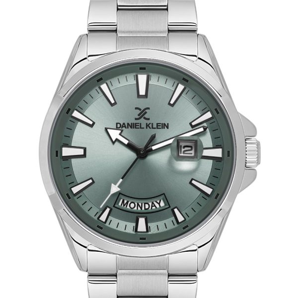 Daniel Klein DK.1.14037-2 muški čelični sat sa zeleno-sivim brojčanikom