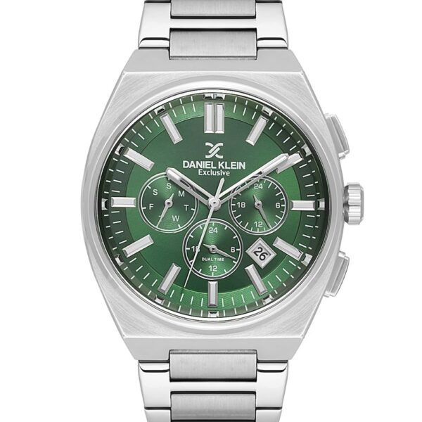 Daniel Klein DK.1.14080-3 muški sat – srebrni čelik i zeleni brojčanik
