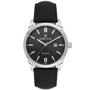 Daniel Klein DK.1.14086-2 muški sat crna kožna narukvica