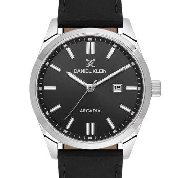 Daniel Klein DK.1.14086-2 muški sat crna kožna narukvica