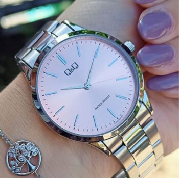 Ženski sat Q&Q C10A-017PY sa rose gold brojčanikom