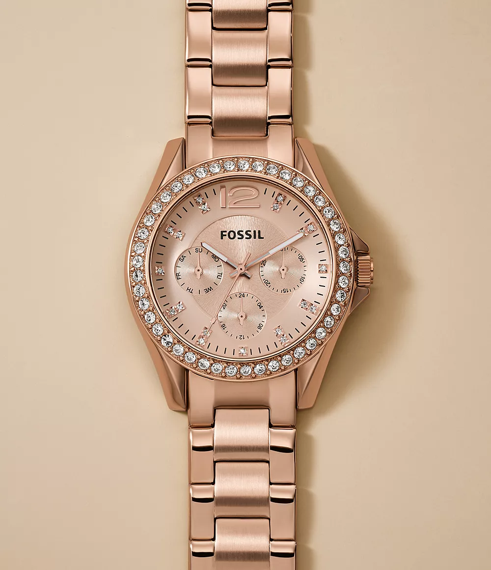 Fossil Riley ES2811 Rose Gold Ženski Sat