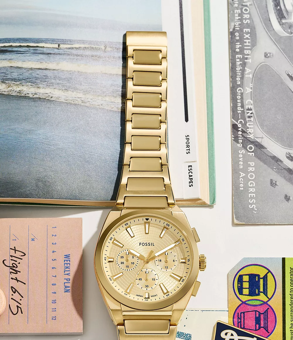 Fossil Everett FS6119 Zlatni Muški Sat