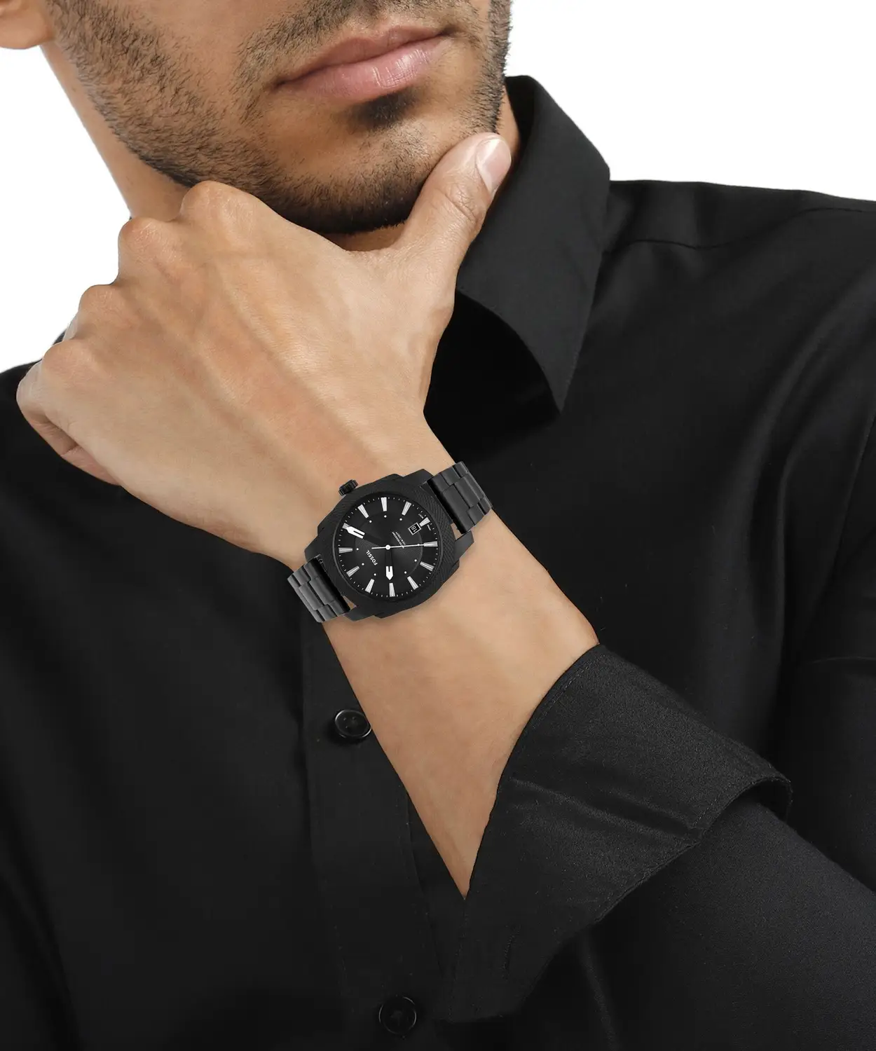 Fossil Machine FS5971 Crni Muški Sat