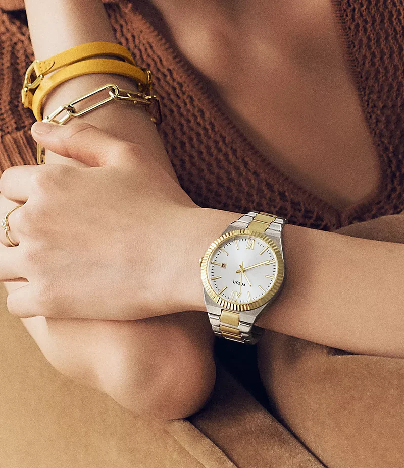 Fossil Scarlette ES5259 Two-Tone Ženski Sat