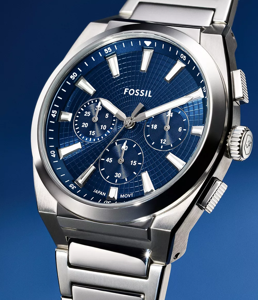 Fossil Everett FS6104 Hronograf Plavi Ciferblat
