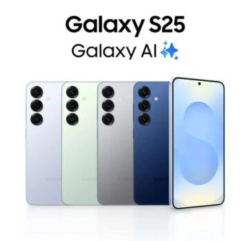 Samsung Galaxy S25 5G zadnja strana u različitim bojama