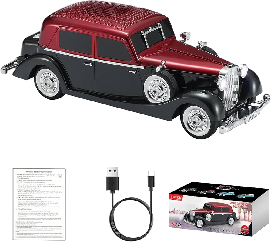 Bežični zvučnik WS-1934 u obliku retro automobila.