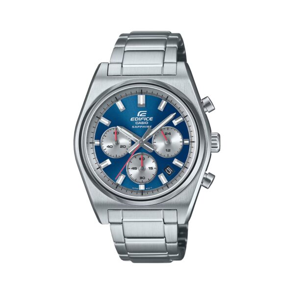 Casio Edifice EFB-730D-2AV muški hronograf sat sa čeličnom narukvicom i plavim brojčanikom – Čehajjić Visoko