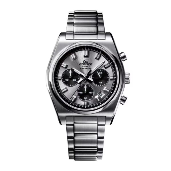 Casio Edifice EFB-730D-7AV muški hronograf sat sa čeličnom narukvicom i srebrnim panda brojčanikom – Čehajjić Visoko