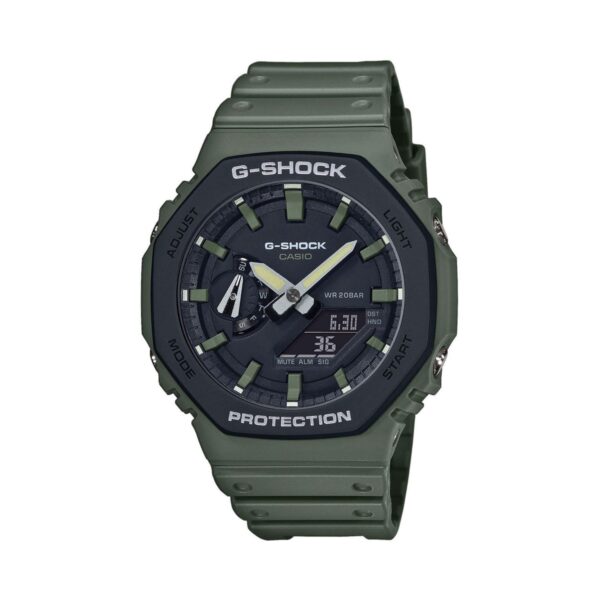 Casio G-Shock GA-2110SU-3AER muški sat u maslinasto zelenoj boji sa crnim detaljima – Čehajjić Visoko