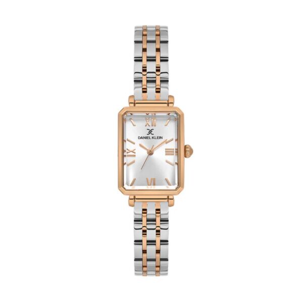 Ženski sat Daniel Klein DK.1.13934-6 pravougaoni Rose Gold sa dvobojnom narukvicom