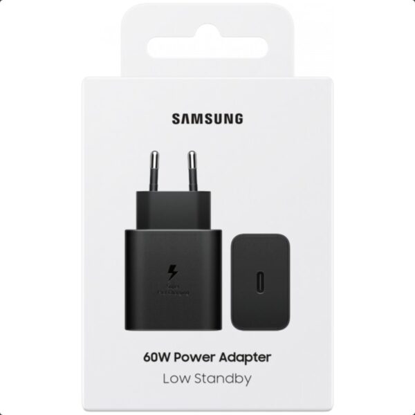 Originalni Samsung 60W Power Adapter za super brzo punjenje u crnoj boji