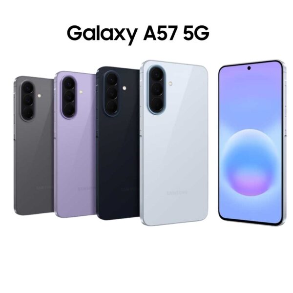 Pametni telefon Samsung Galaxy A57 5G u dostupnim bojama sa Super AMOLED ekranom
