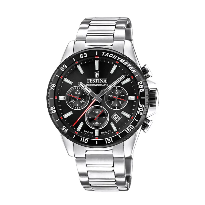 Festina Chronograph F20560/6 muški sportski sat crni brojčanik
