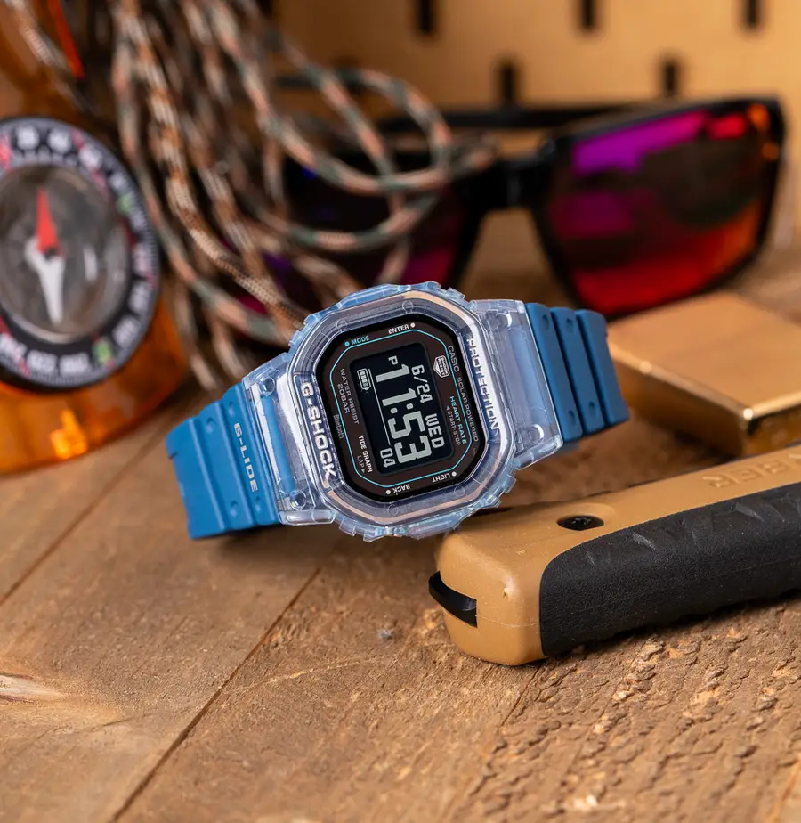 Casio G-Shock GBX-H5600-2ER sportski sat MIP ekran translucentno kućište plava narukvica muški sat
