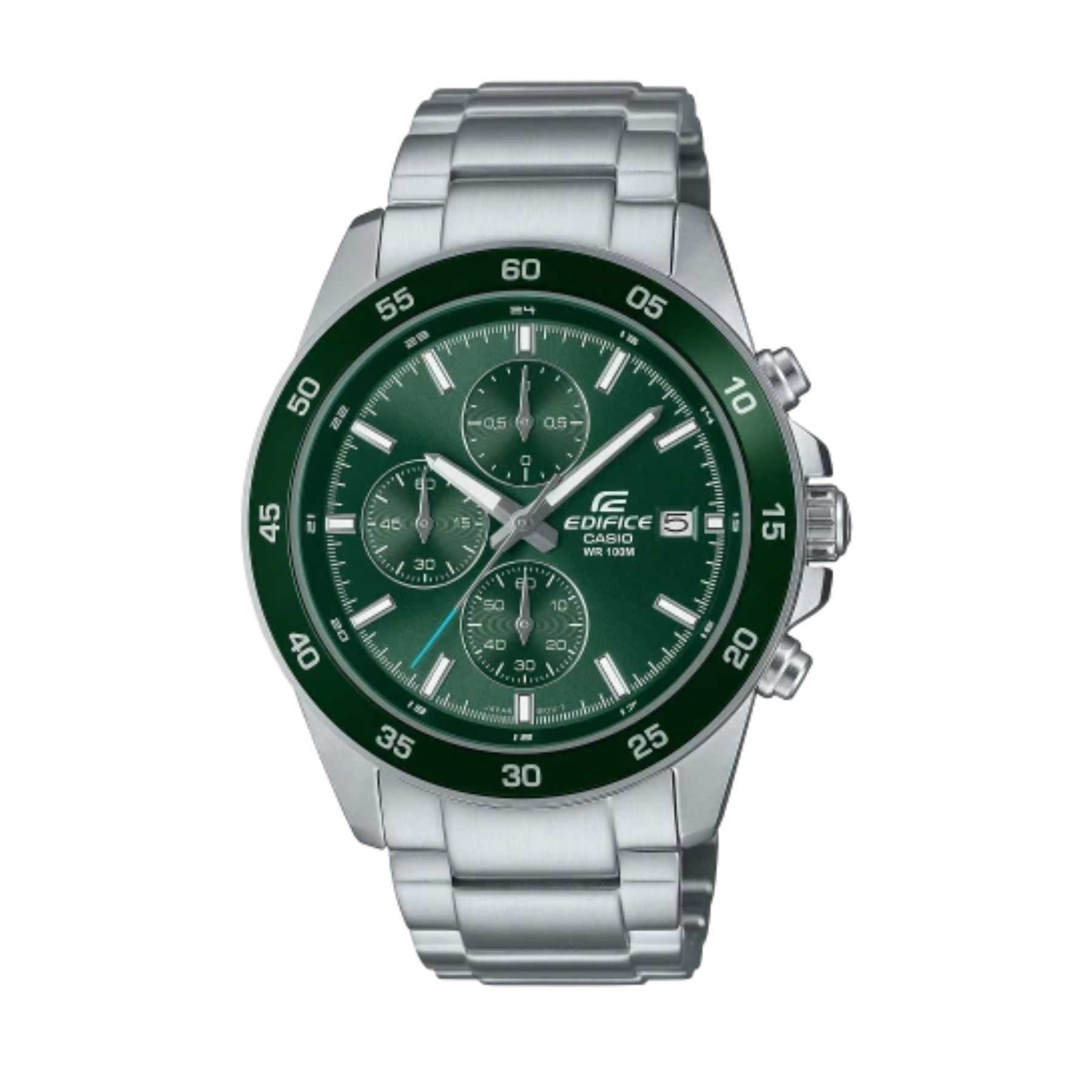 Casio Edifice EFR-526D-3AVUEF zeleni brojčanik srebreni čelik sat muški