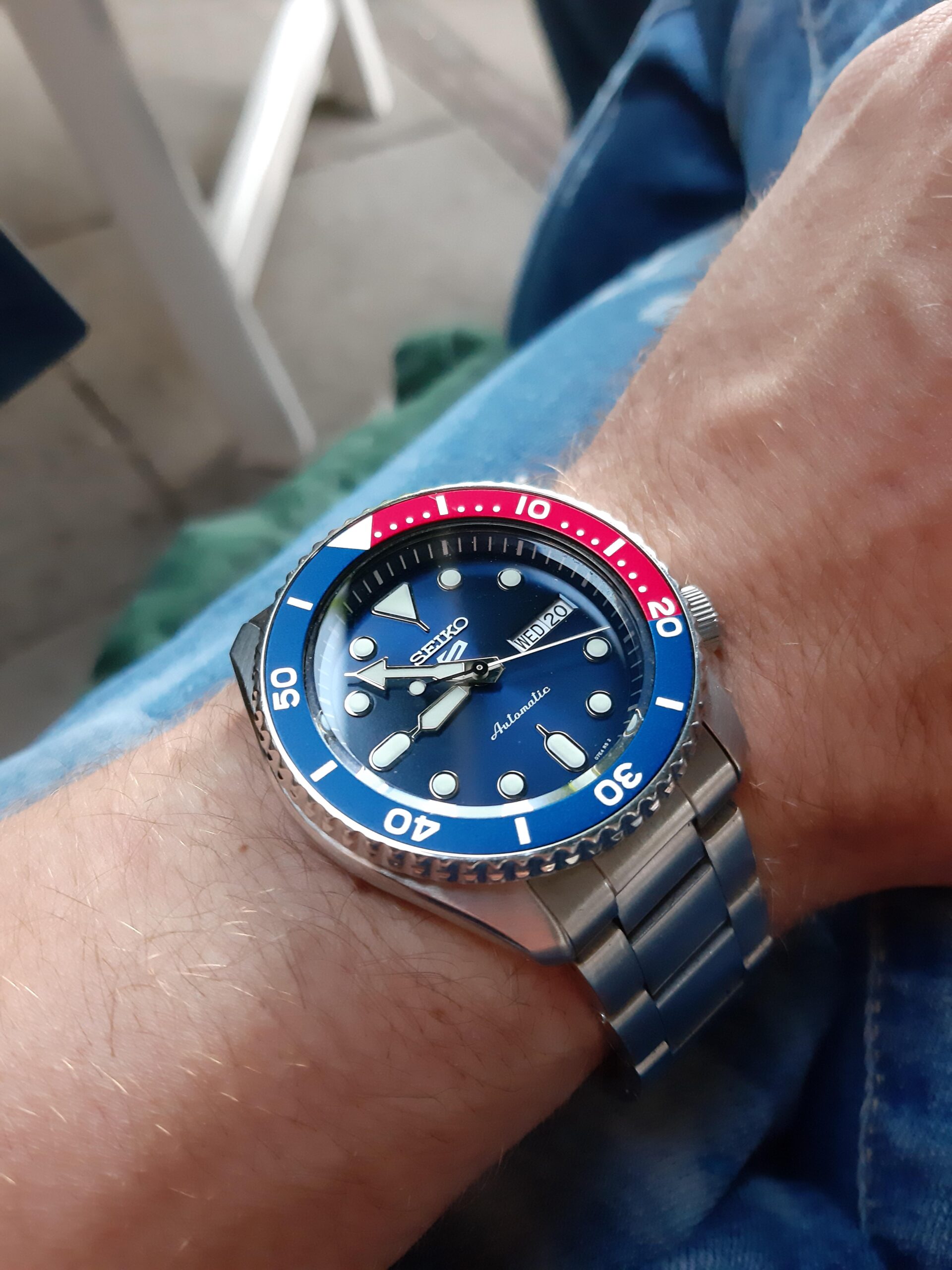 Muški Sat Seiko 5 Sports SRPD53K1 Pepsi Automatic - Image 6