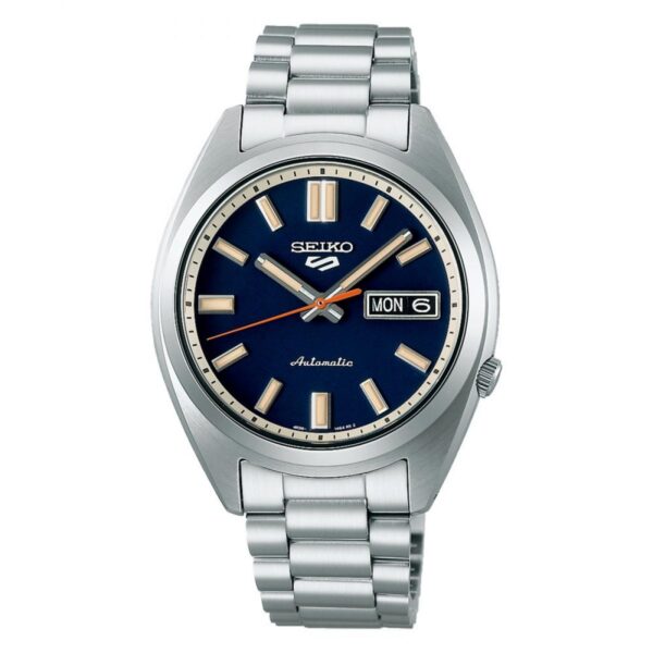Seiko 5 Sports SRPK87K1 automatski muški sat srebreno kućište plavi brojčanik metalna narukvica