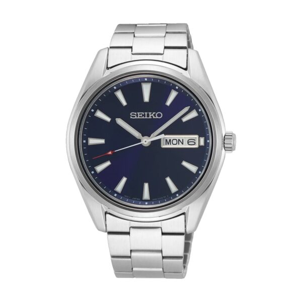 Seiko Classic Sapphire SUR341P1 srebreno kućište plavi brojčanik safirno staklo metalna narukvica muški sat